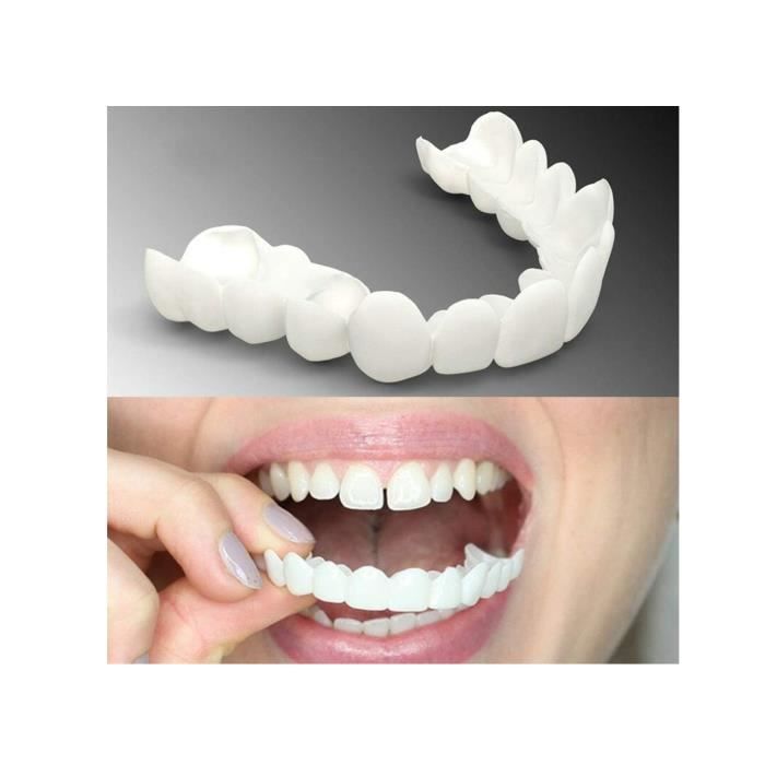 1 Pair Dentier Provisoire, Instantanés Facette Dentaire A Poser Soi Meme, Fausse Dent