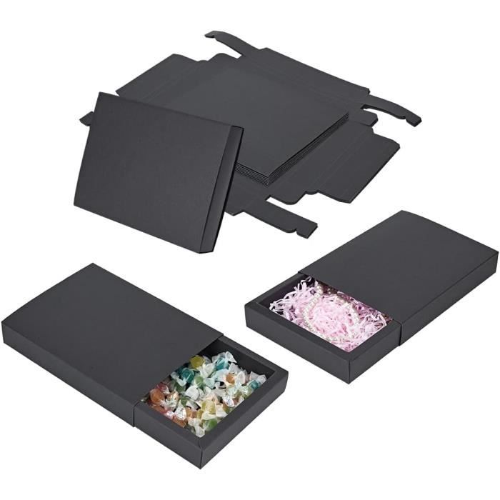 Lot 20 Boîtes à Chaussures Avec Fenêtre & Tiroir YRHome – Organiseur Empilable Papier Kraft Pour Chaussures Jouets Accessoires