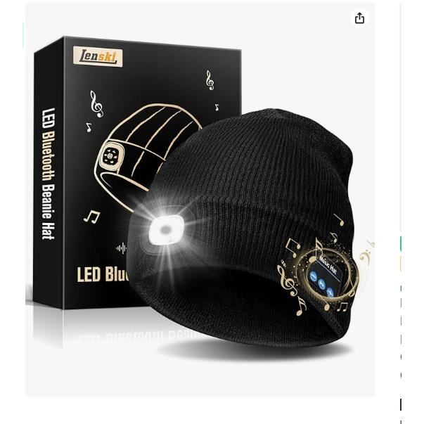 Cadeaux Pour Femmes Hommes Bonnet Avec Lumière Led Bonnet Homme Hiver