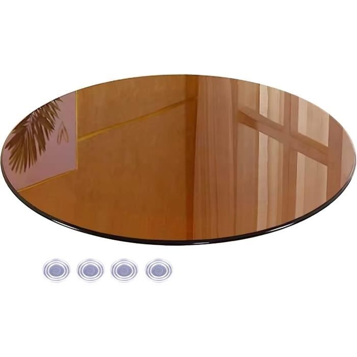 Plateau De Service En Verre Vintage – Motif Fleuri, Style Asiatique/oriental (années 90)