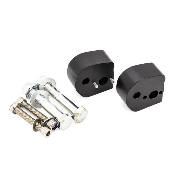 Rehausseur De Guidon Pour Yamaha FJR1300 2006-2019 - Aluminium Argenté, Hauteur 25mm