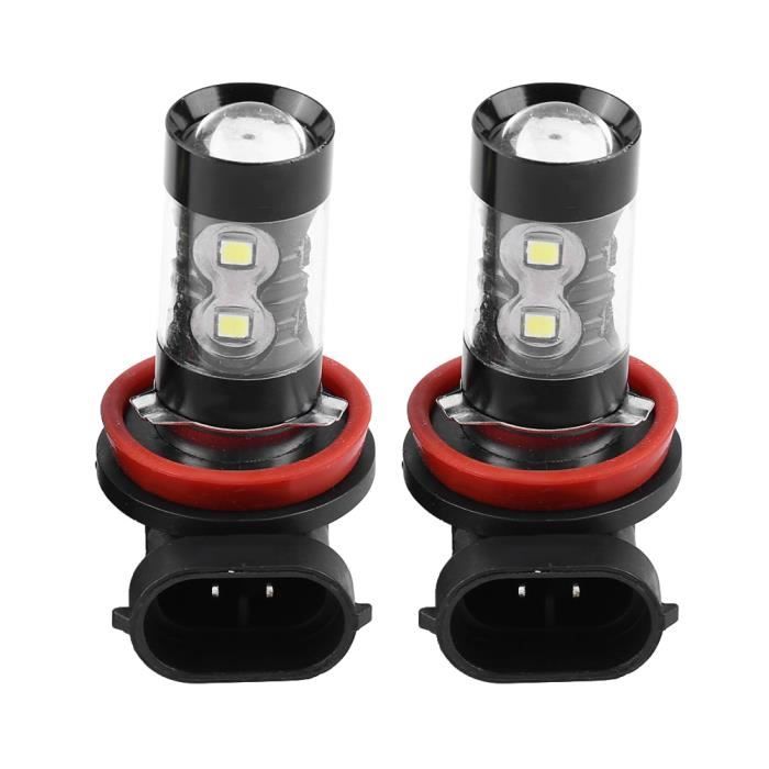 Cikonielf Ampoule LED H8 2 pcs H8 H11 12V-24V 50W Voiture Haute Puissance Brouillard LED Brouillard Ampoules De Jour