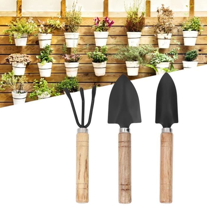 Jardinage Pelle outils portable Râteau en acier au carbone Spade plantes Mini 1 Pièces 30 cm