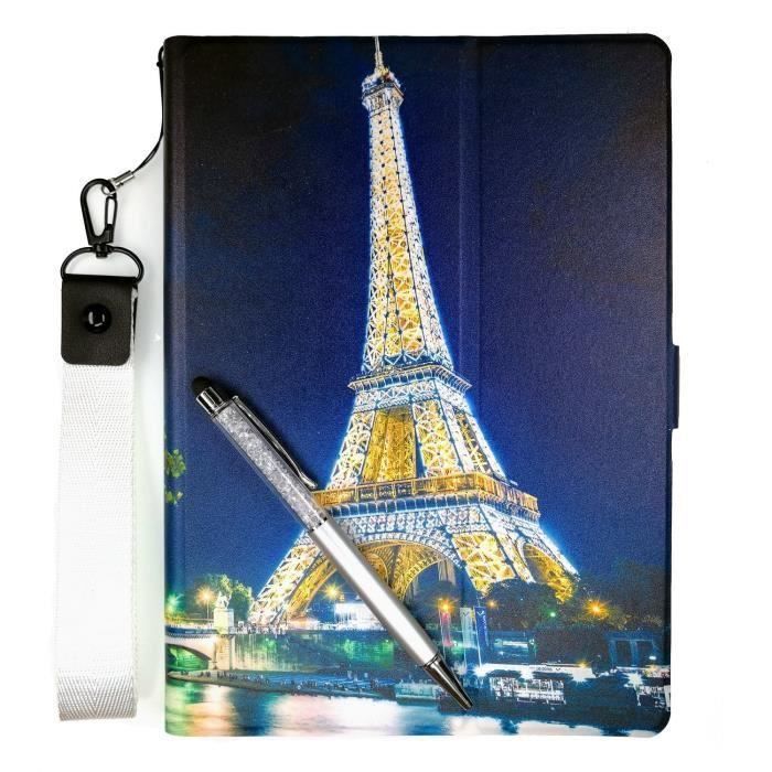 Custodia Protettiva Per Tablet Archos Core 101 3G V2 - Blu, Ecopelle Con Supporto E Porta Stilo
