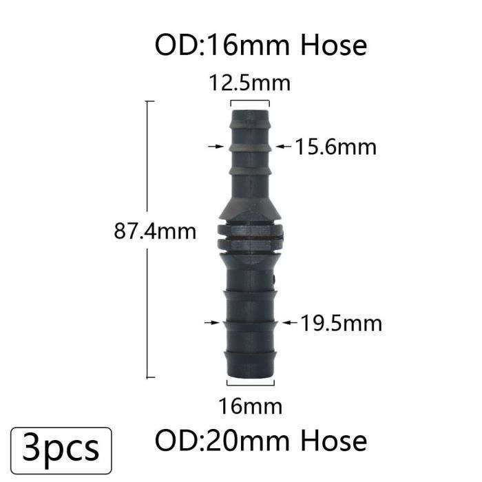 Lot De 4 Coupleurs Coniques Double Extrémité - Modèle F34, Aluminium, Filetage Métrique