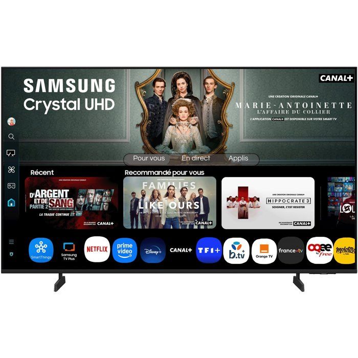 Samsung TV Crystal UHD 58 U8005F 2025 4K Smart TV - vue 3