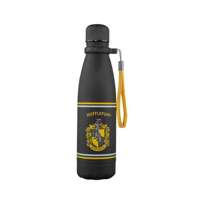 Gourde Harry Potter Métal 540ml - Noir Et Doré - License Officielle