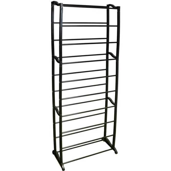 Idebox Etagere A Chaussures 30 Paires Noir Achat Vente