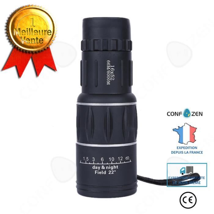 CONFO® Télescope monoculaire bicolore haute définition à grossissement élevé miroir d'observation des oiseaux télescope extérieur ca