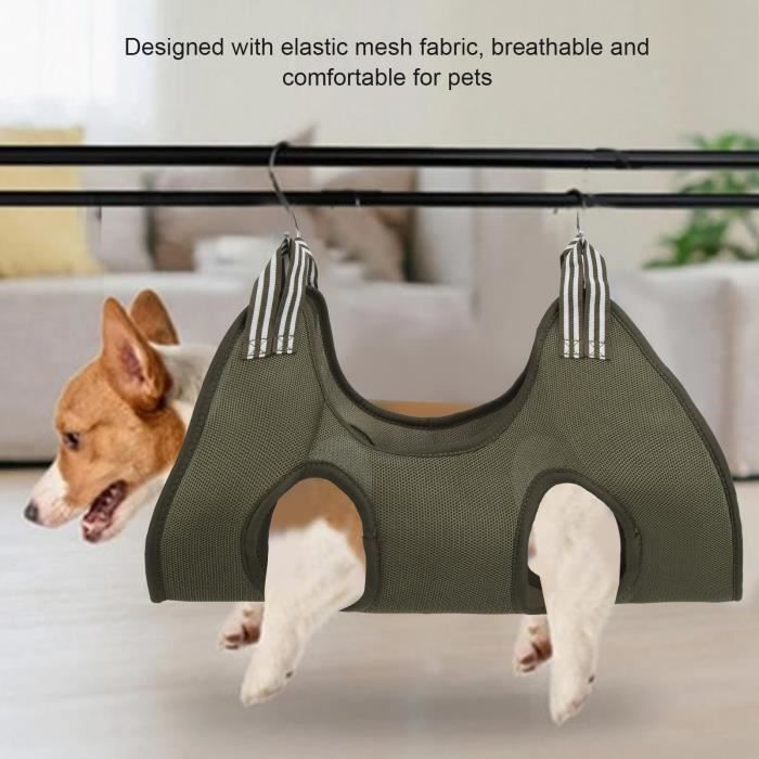 Comparer les prix de Q123648 harnais coupe-ongles pour chiens Hamac de toilettage pour animaux de compagnie élingue de toilettage pour animaux de