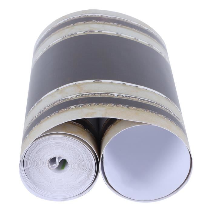 Papier Peint Autocollant Floral PVC - 10 Mètres - Pour Plinthes Ou Bordure Murale - Neuf