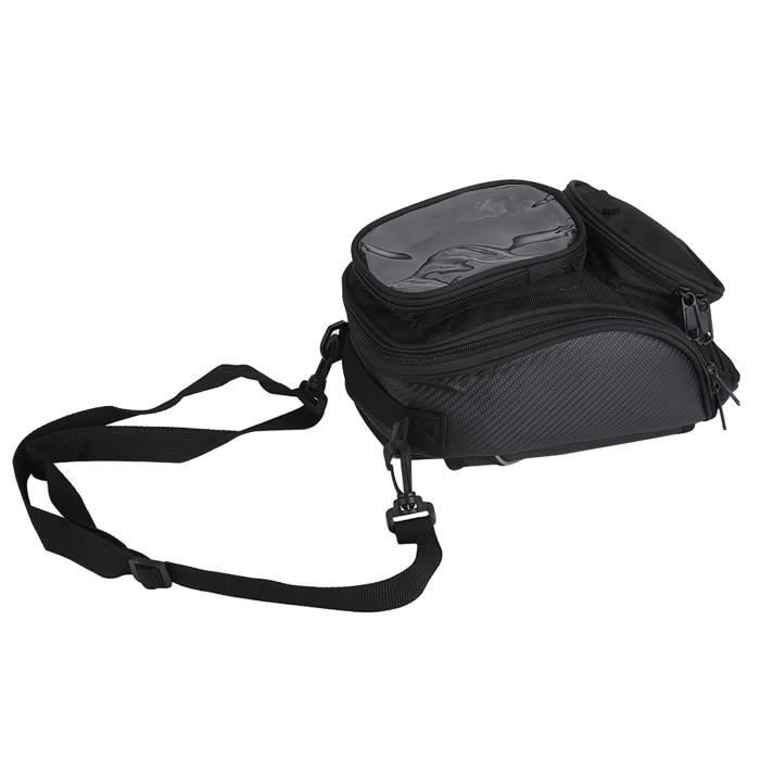 Sacoche De Réservoir Magnétique Pour Moto - étanche, Avec Poche Transparente Pour Téléphone, 3 Poches, Rangement Pratique