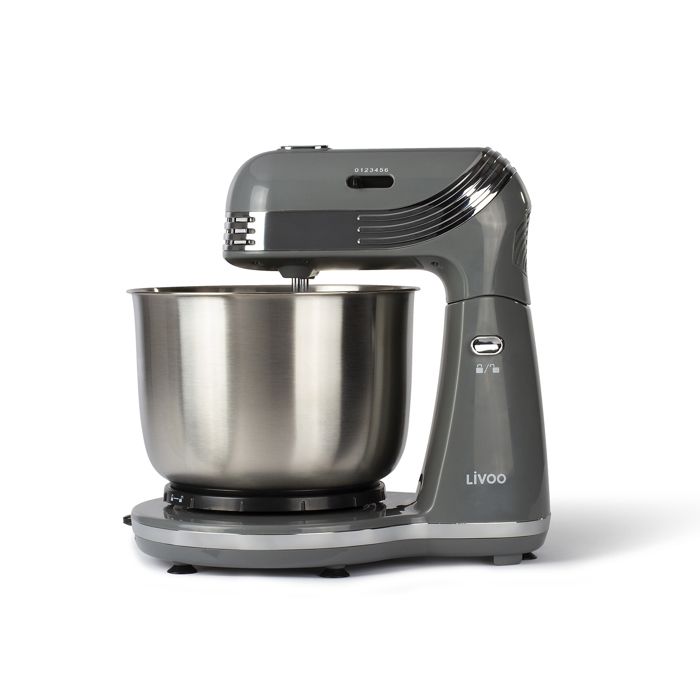 Robot pâtissier - LIVOO - DOP137G - 250W - Gris