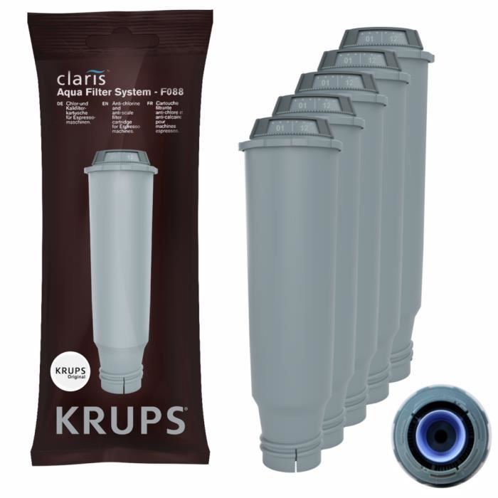 5 x KRUPS Claris F088 Filter Cartridge