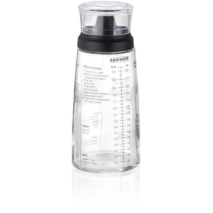 LEIFHEIT Shaker pour assaisonnements 3195 Leifheit shaker vinaigrette gradué de 300 ml avec bec vers