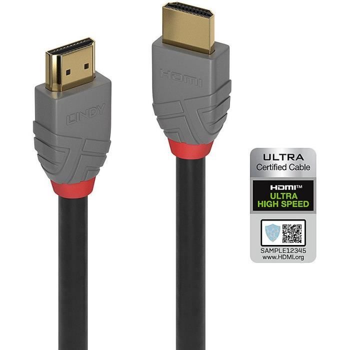 Câble HDMI 8K PowerBear de 2 m, Haute vitesse, en nylon tressé et  connecteurs plaqués or, 4K 60Hz, Ultra HD, 2K, 1080P - Cdiscount  Informatique