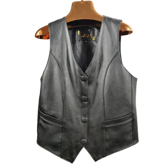 Gilet peau de hotsell mouton femme