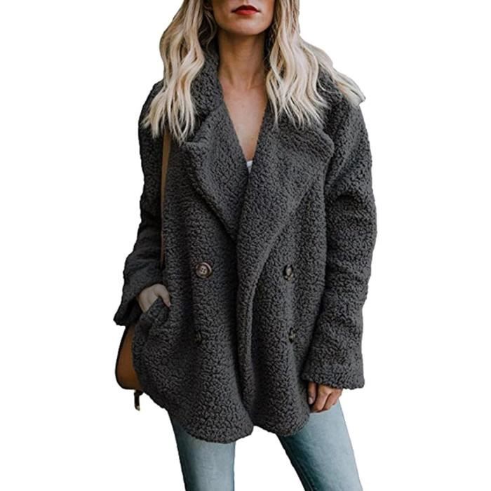 Veste polaire boutonnée femme online