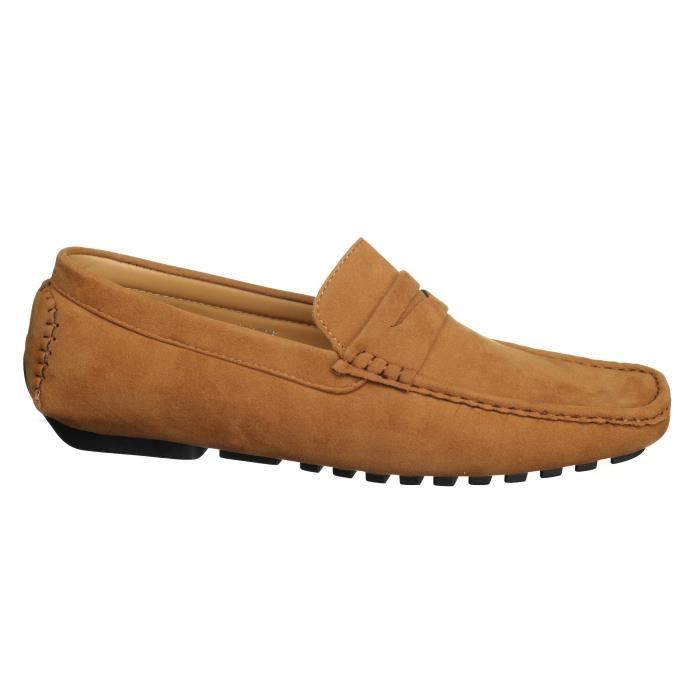 Mocassins Homme Elong Marron - Taille 41 - Style Baskets Sport - Neuf Avec Boîte