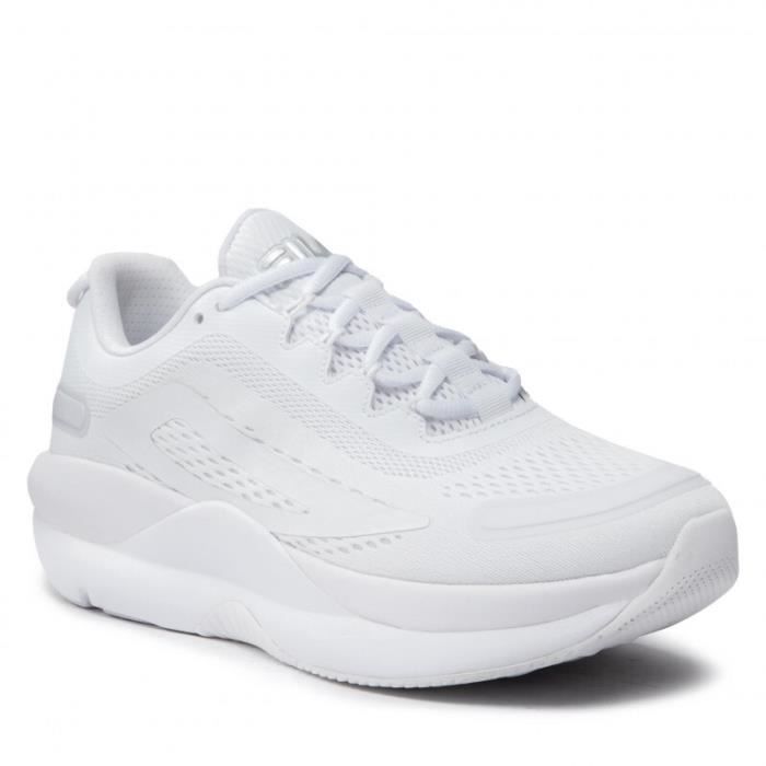 chaussures de running fila shocket - blanc - 46 - homme - energized - lacets en textile