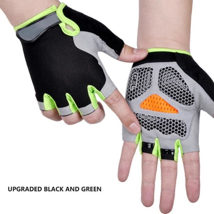 Gants Cyclisme WESTWOOD FOX Mi-Doigts - Paume Rembourrée Antidérapante - Homme/Femme VTT & Route