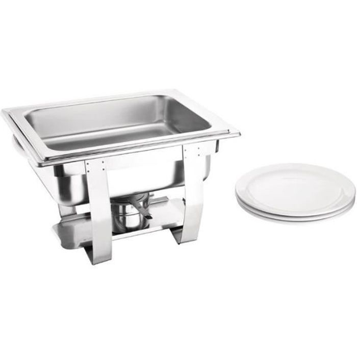 OFFRE SPÉCIALE Chafing dish Milan Olympia GN 1/1 + 24 capsules de gel  combustible - Chafing-dish - Olympia
