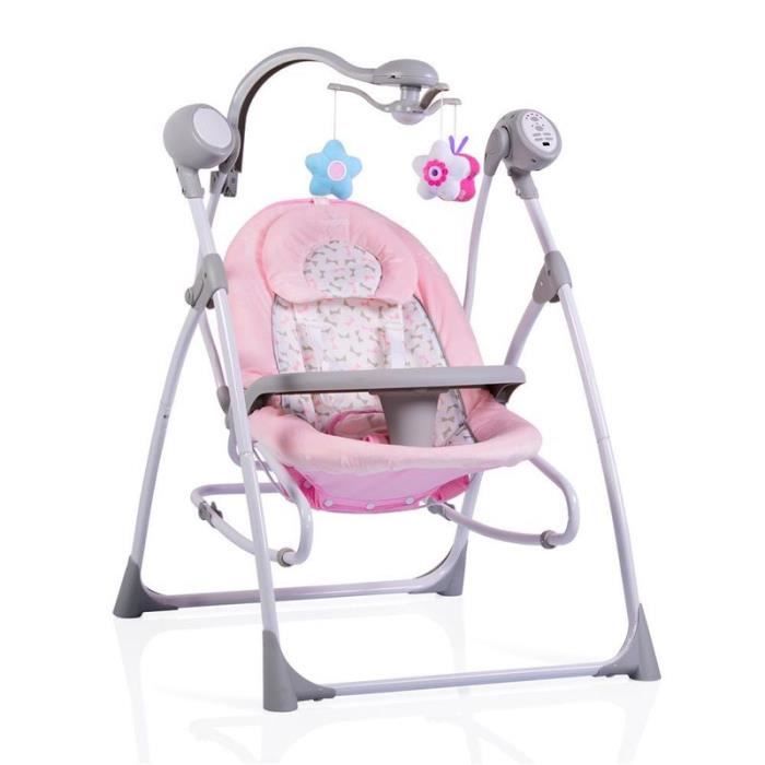 Moni, Baby rocker Swing Star, Télécommande, Musique, Minuterie, Mobile ...