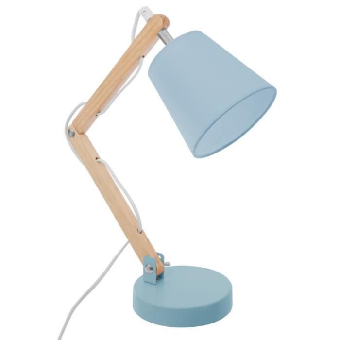 Lampe De Bureau Bois Articulee 36cm Bleu Achat Vente Lampe De Bureau Bois Articulee 36cm Bleu Soldes Sur Cdiscount Des Le 20 Janvier Cdiscount
