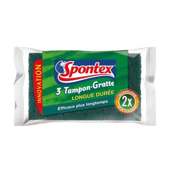 Spontex Tableau Lot De 3 Tampon-gratte