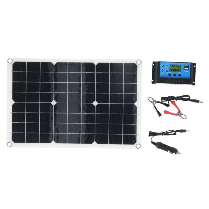 Panneau Solaire 50W Monocristallin Flexible - Double USB - IP65 - Pour Camping, Randonnée
