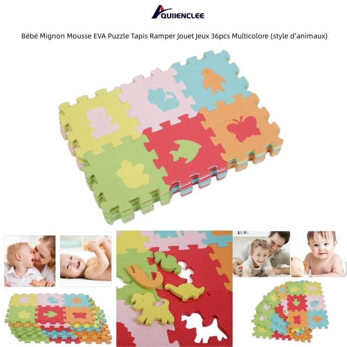 Tapis de Puzzle Bébé Mignon Mousse EVA 36pcs Multicolore (style d'animaux)  - QUIIENCLEE - Cdiscount Jeux - Jouets