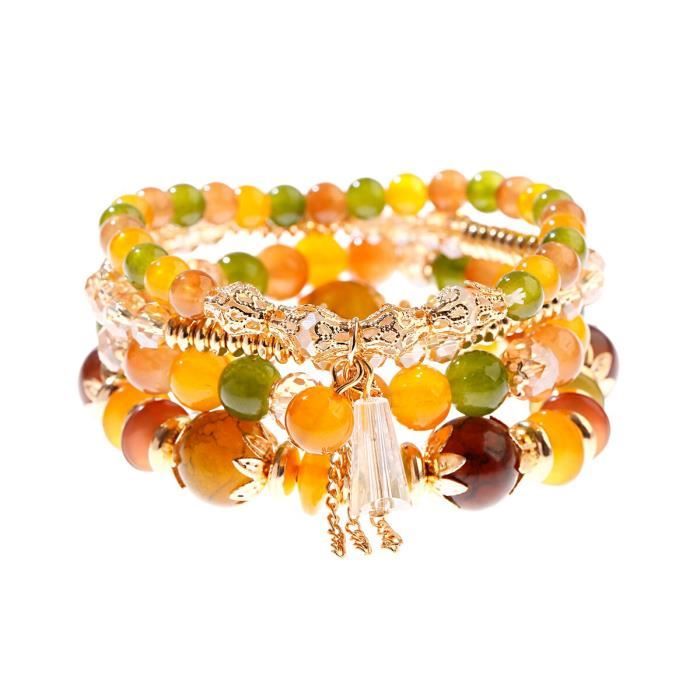 FloralGrace 5 Pièces Bracelets De Cheville En Or Pour Femmes - Ensemble Plaqué Or Étanche Avec Perles Cubaines, Idéal Plage Et Cadeaux