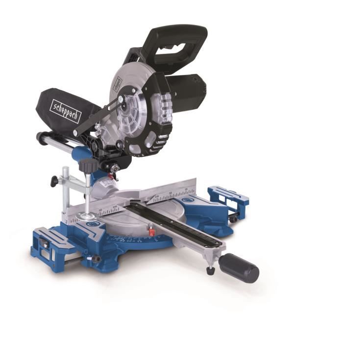 Scie à onglet radiale - SCHEPPACH - HM 185 - 1400 W - Lame Ø 185 mm - Bois