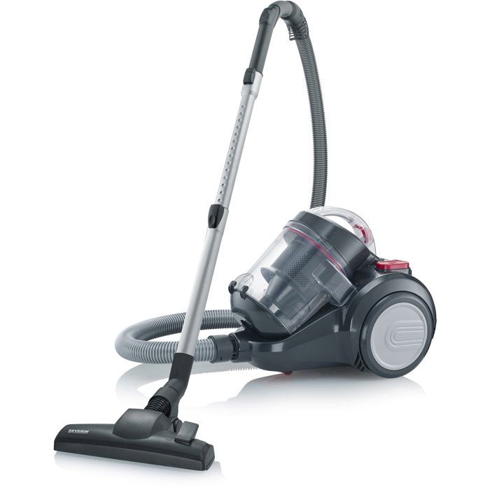Aspirateur traineau sans sac cyclonique - SEVERIN - CY7089 - 750 W - 79 dB - 2 L - Noir / Rouge