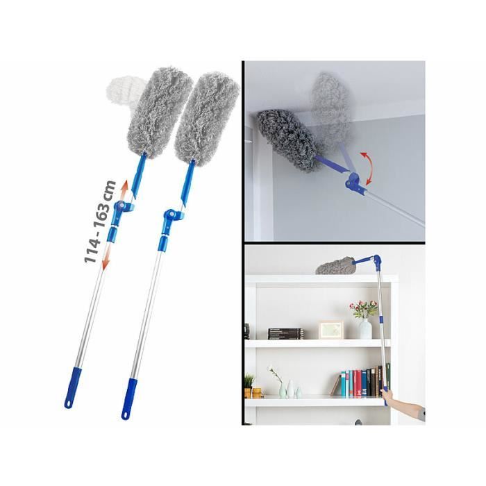 Lot De 7 Plumeaux Télescopiques Microfibre Lavables - Extensible 2,52m, Idéal Pour Plafonds Et Coins - 4