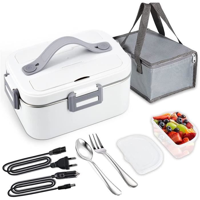 Boîte à lunch 1300 ml, étanche, boîte à lunch pour enfants avec 5 compartiments et set
