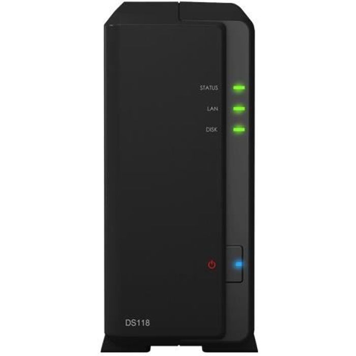 SYNOLOGY – Serveur de Stockage (NAS) – DS118 – 1 Baie – Boitier nu