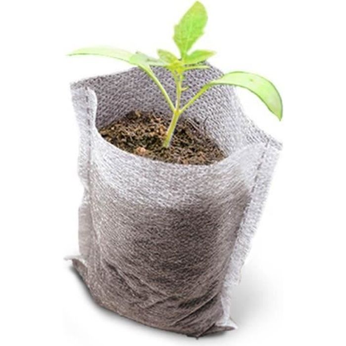 Lot de 500 sacs à semis à enterrer - TERRE JARDIN - Sac à semis - Biodégradable - 8x10,3cm