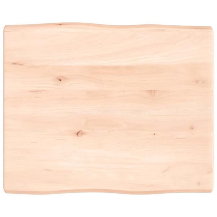 Étagère Murale 40x50x2 Cm Bois De Chêne Massif Non Traité