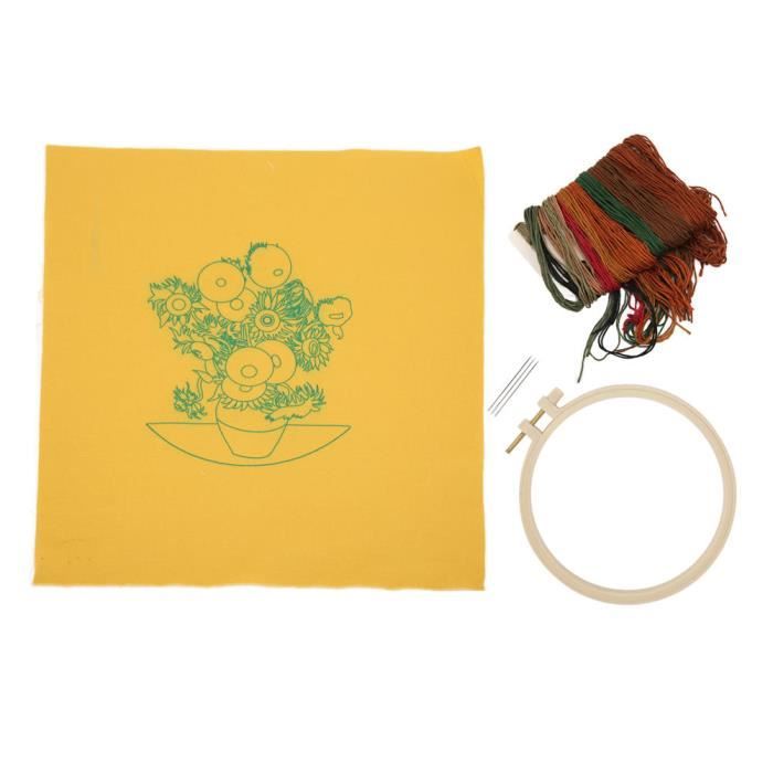 Nizirioo Lot De 3 Kit De Déarrage De Broderie, Kit De Broderie, Fils À