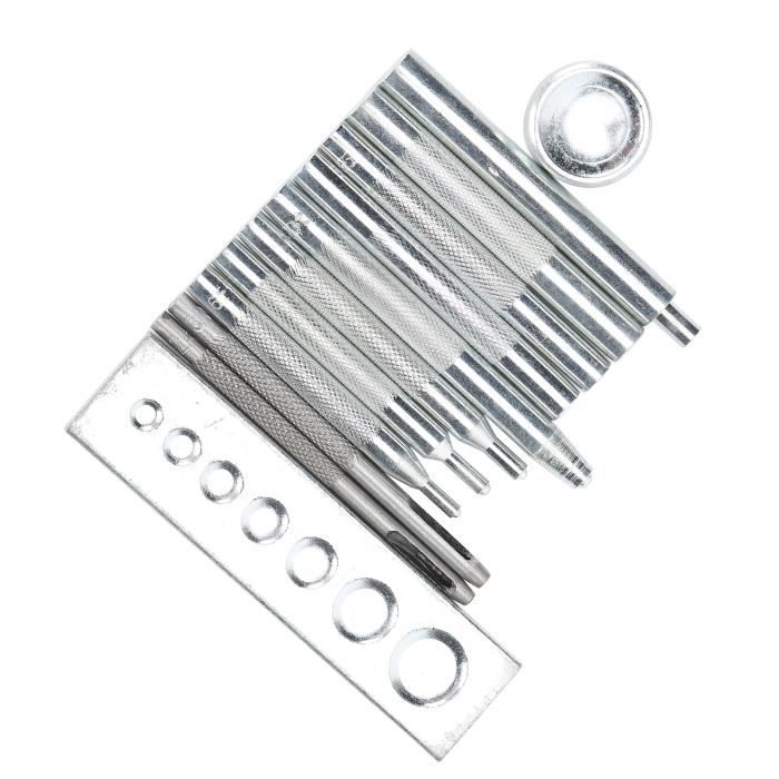 Presse à Boutons Pression Getmore Parts - 50 Pièces En Acier Avec Matrice, Outil Professionnel