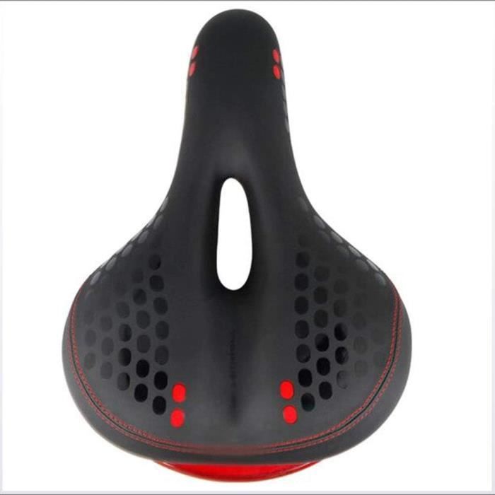 Selle De Vélo Confort GEL Avec Feu Arrière LED - Coussin épais, Universelle - Neuf (West Biking)