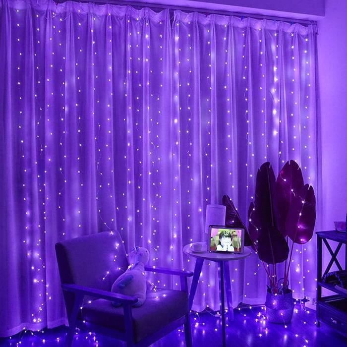 Guirlande Lumineuse Rideau Intérieur 3m*2m, 200 LED Blanc