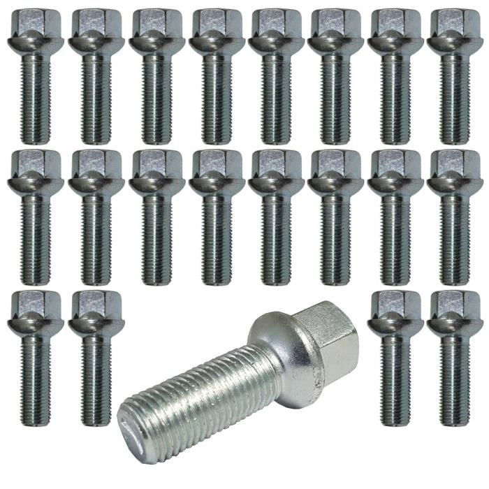 20X BOULONS KIT Avec Couvercles Conique Arrondi M14x1,5 Pour Audi Coupé