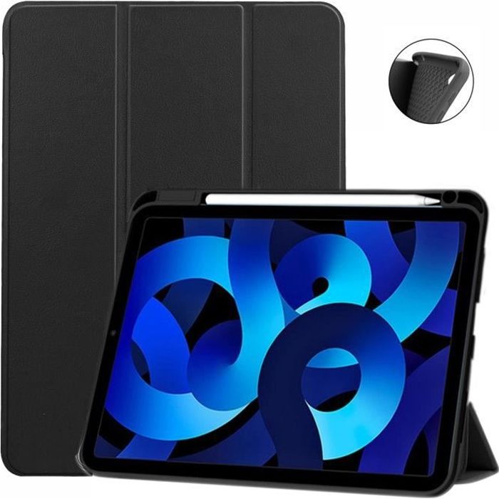 Accessoires Tablette Toproduits Coque Smart Noir pour Apple iPad
