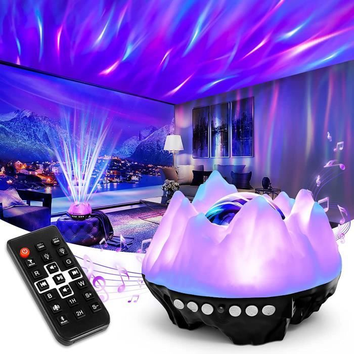 Blue Dream Télécommande et minuterie design fond marin ciel étoilé  projecteur LED étoile pour chambre, veilleuse