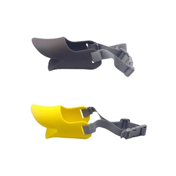 Comparer les prix de 2 pièces de muselière pour chien, masque en silicone, muselière pour chien et canard pour éviter de mordre, d'aboyer et de manger-L