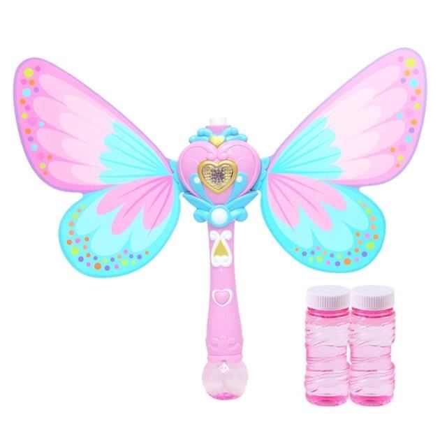 Machine à Bulles Automatique,Baguette à Bulles Fleur Électrique,Fleur de Lotus Machine à Bulle,Pistolet a Bulle,Jouet à Bullesi Portable,pour Extérieur/Fête/Mariage