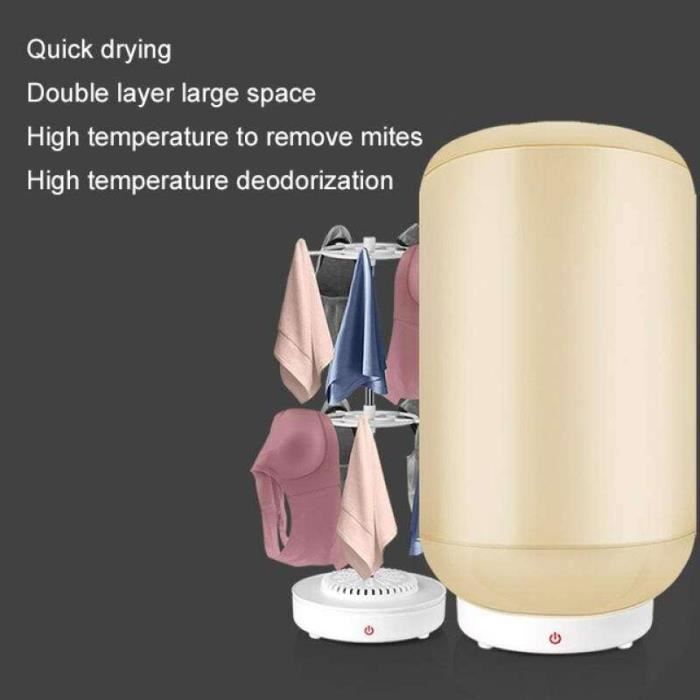 Sèche-linge électrique Portable Pliable – Séchage Rapide 600W Pour Maison, Voyage Et Camping – 26,5 X 11 Cm - 6