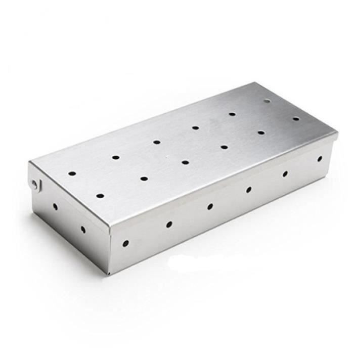 BH15375Boîte à fumée en acier inoxydable à charbon pratique à copeaux — free download